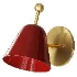 Etsy Modern Brass Burgundy Wall Sconce - Thumbnail 1
