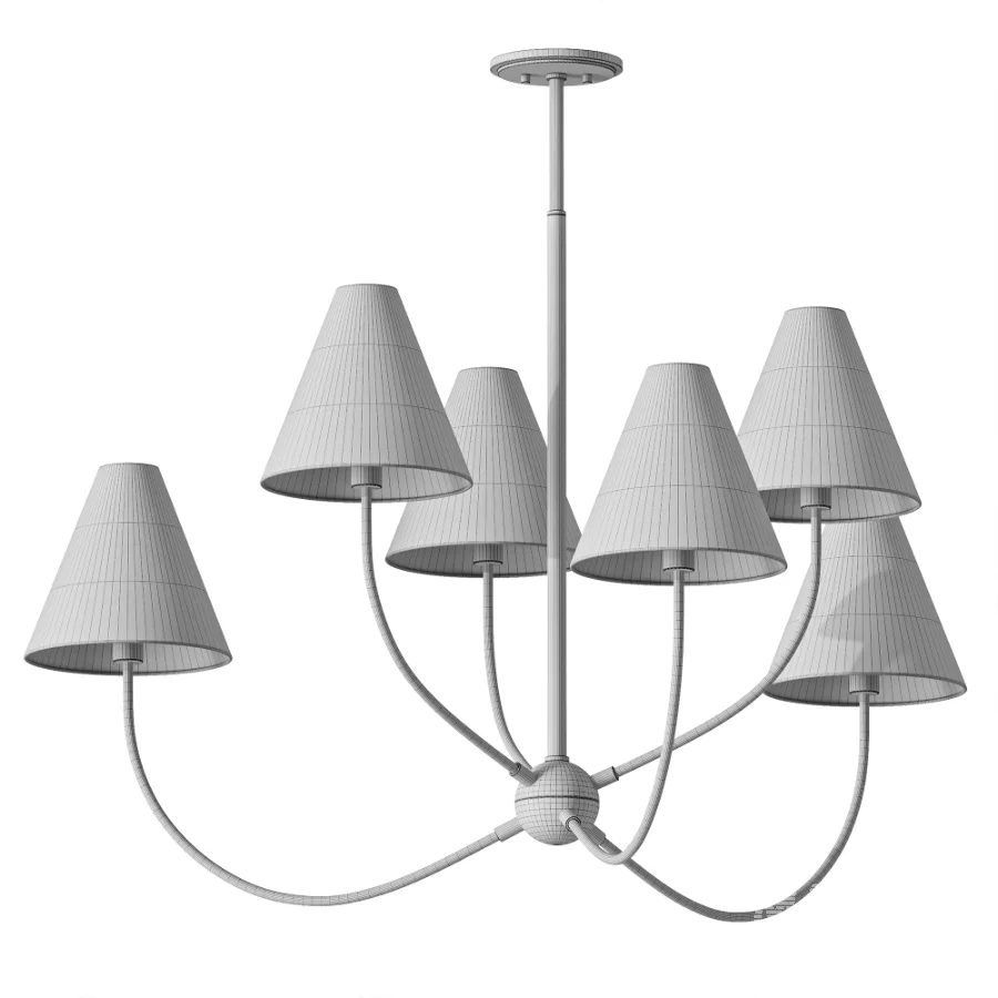Yara 6 Light Chandelier - Image 4
