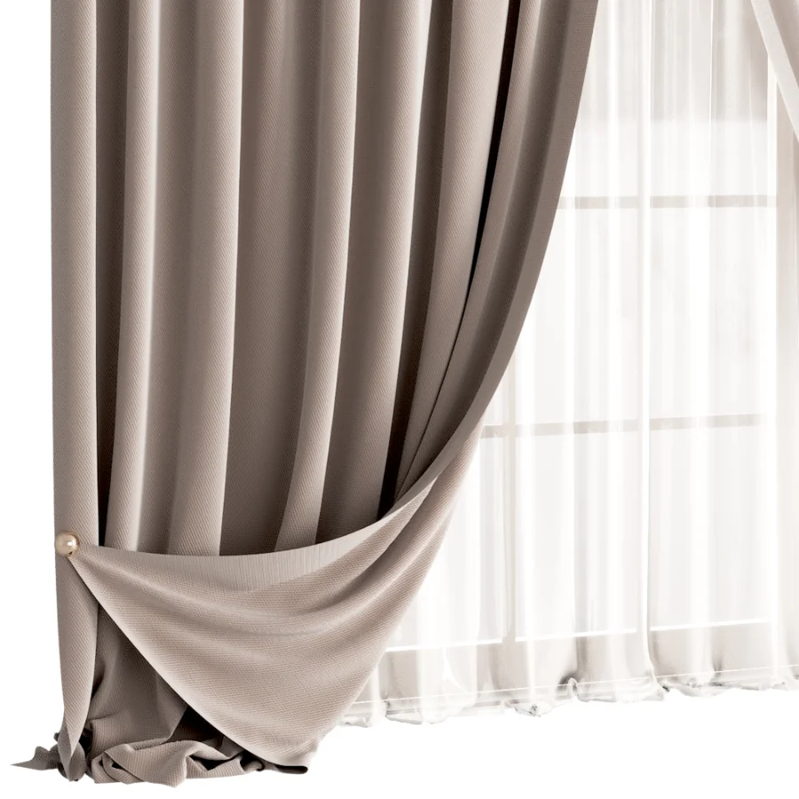 Silk and Cotton Curtain Set 112 - Image 4
