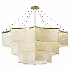 Golden Fabric Textured Chandelier - Thumbnail 1