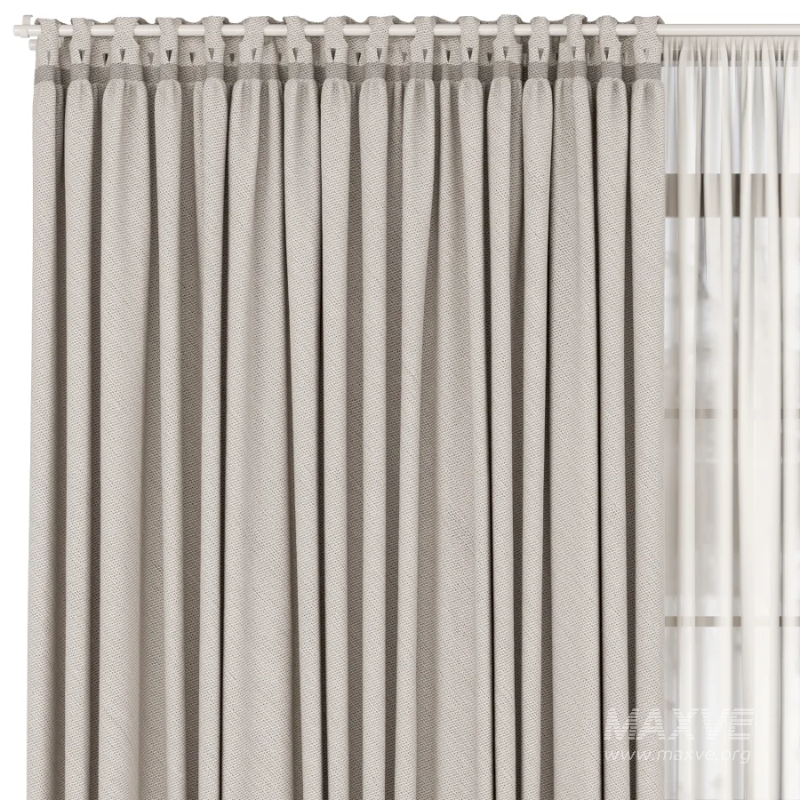 Silk and Cotton Curtain Set 117 - Image 2