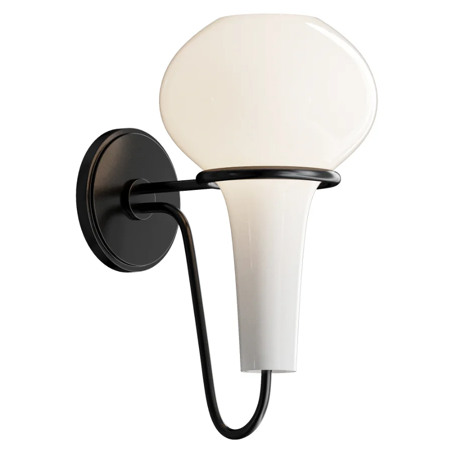 Hudson Valley Adams Corner Brass Glass Wall Sconce - Image 2