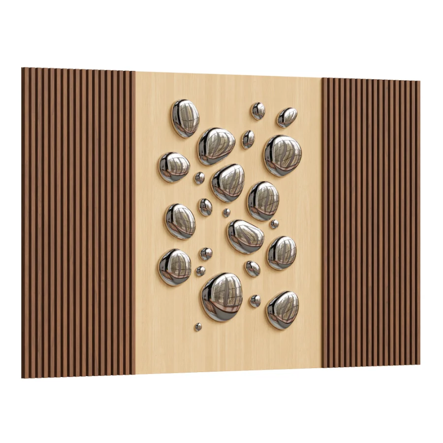Chrome Bubble 3D Wall Panel - Image 2
