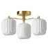 Next Ryker Brass 3 Light Flush Ceiling Light - Thumbnail 3