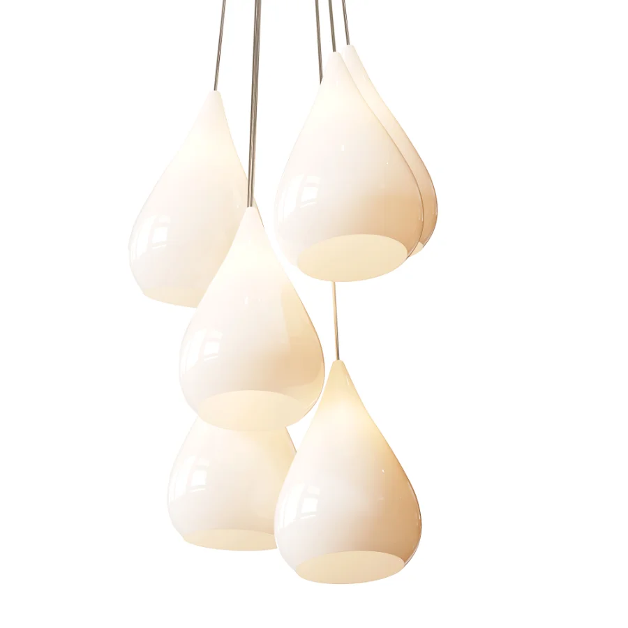 White Drop Pendants - Image 2