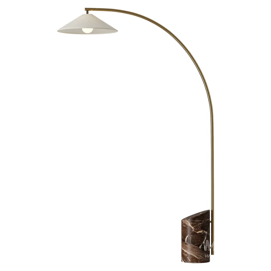 West Elm Kern Marble Floor Lamp - Image 2