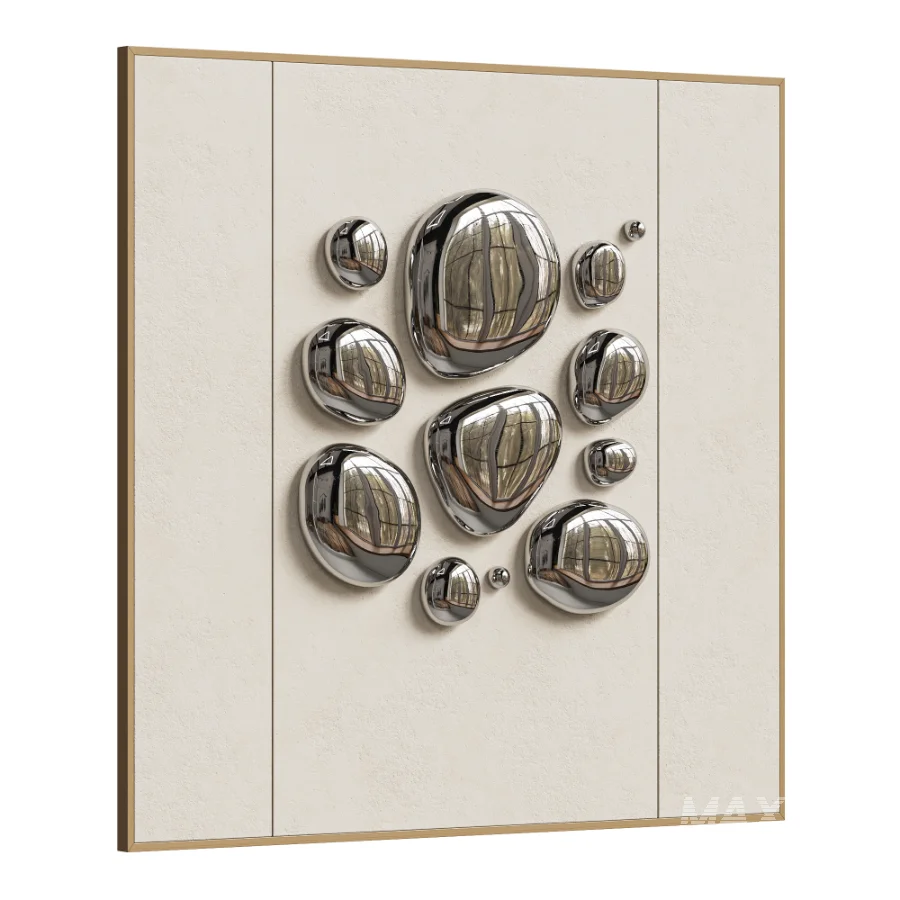 Chrome Bubble Wall Decor 17 - Image 4