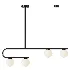 Postmodern Gold Linear Island Pendant Light 4 heads - Thumbnail 2