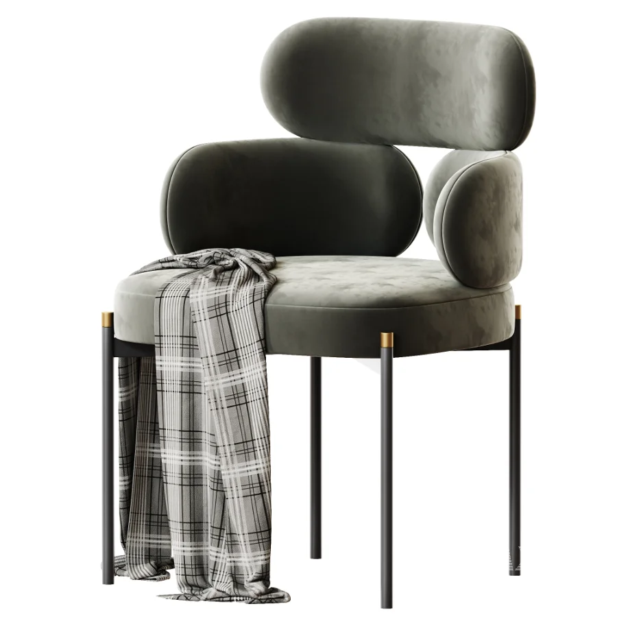 Stainless Steel fabric chair - Image 3