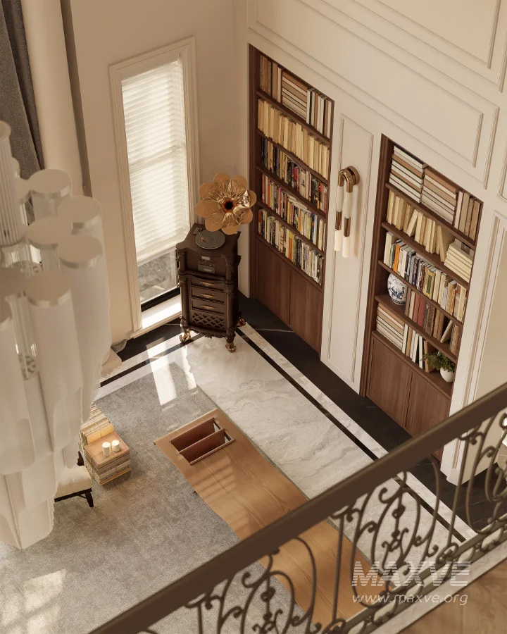 Luxury villa living room and dining room hallway - Image 10