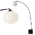 CB2 Stelvio Black Marble Arc Floor Lamp - Thumbnail 1