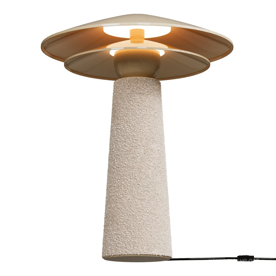Boucle Fabric Table Lamp - Image 2