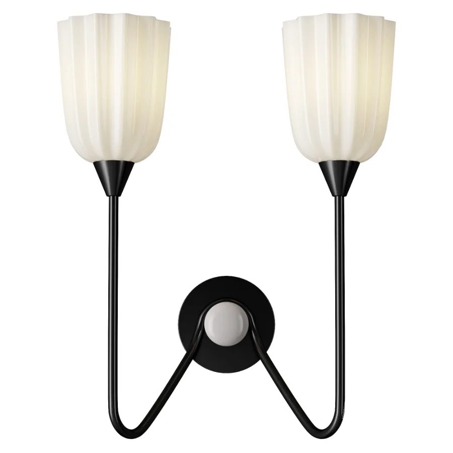 Soho Home Quaid Frosted Glass Wall Light - Image 2