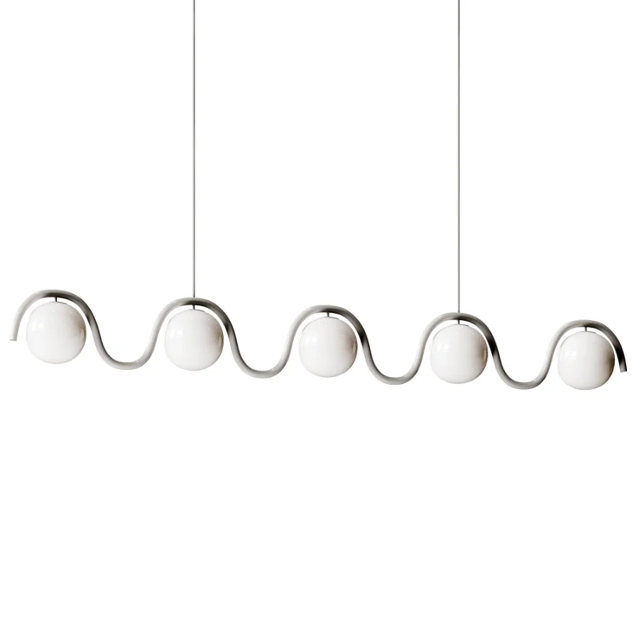 Lenox 5 Globe Linear Chandelier - Image 2