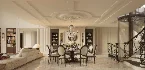 Luxury villa living room and dining room hallway - Thumbnail 5