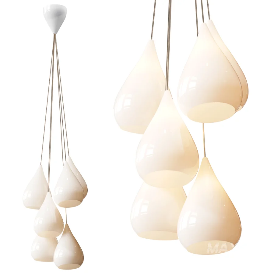 White Drop Pendants - Image 1