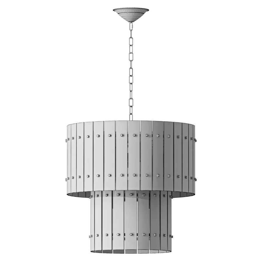 Valmont 2 Tier Marble Chandelier - Image 3