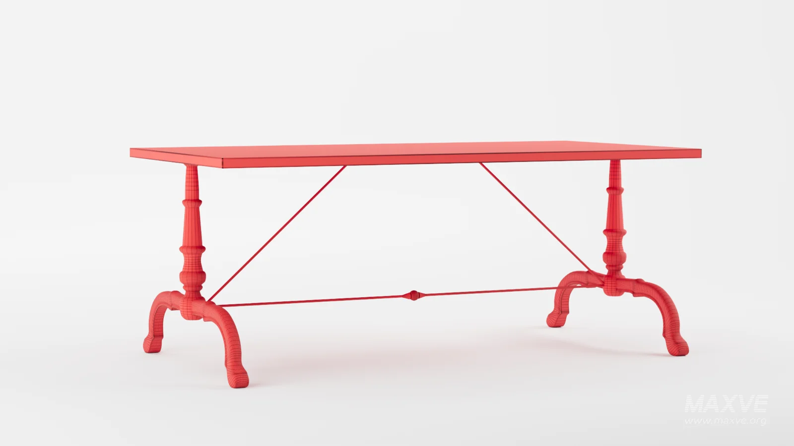 La Coupole Rectangular Iron Bistro Table - Image 8