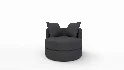 Balboa Upholstered Swivel Armchair - Thumbnail 3