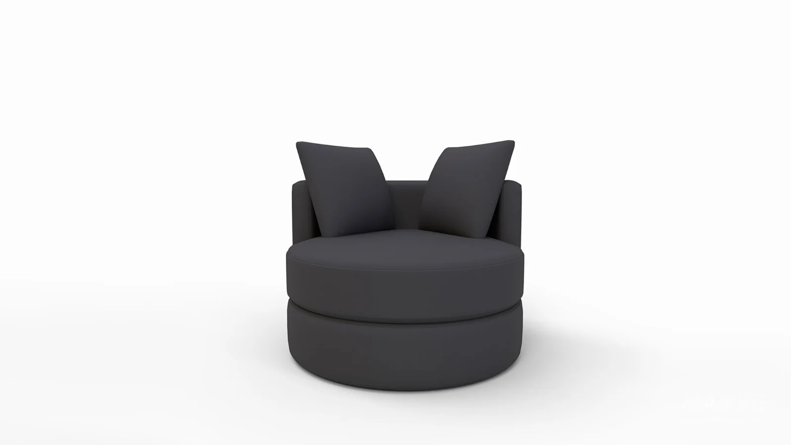 Balboa Upholstered Swivel Armchair - Image 3