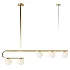 Postmodern Gold Linear Island Pendant Light 5 heads - Thumbnail 2