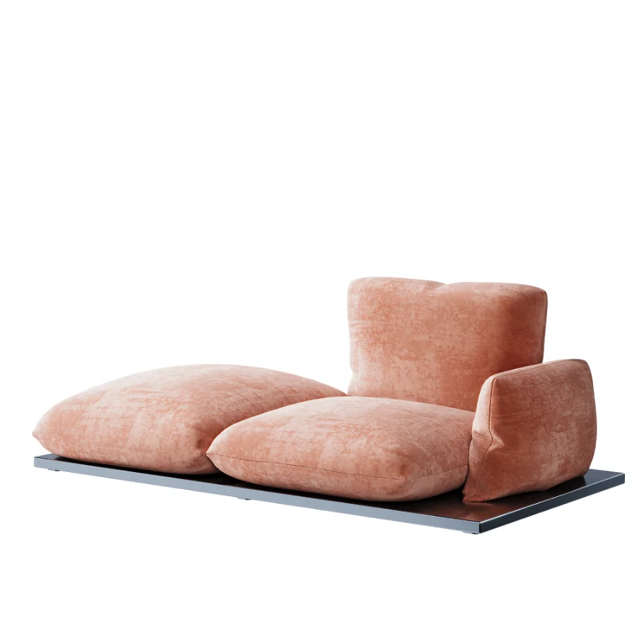 Aura armchair with a modern cushion shape - Image 5