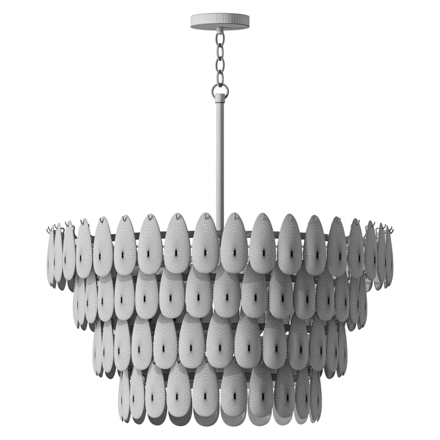 Capital Ravi Brass Wood Tiered Pendant - Image 3