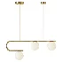 Postmodern Gold Linear Island Pendant Light 3 heads - Thumbnail 1