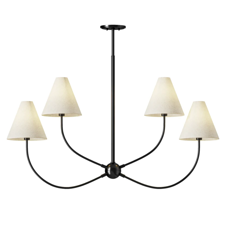 Yara 4 Light Linear Chandelier - Image 2
