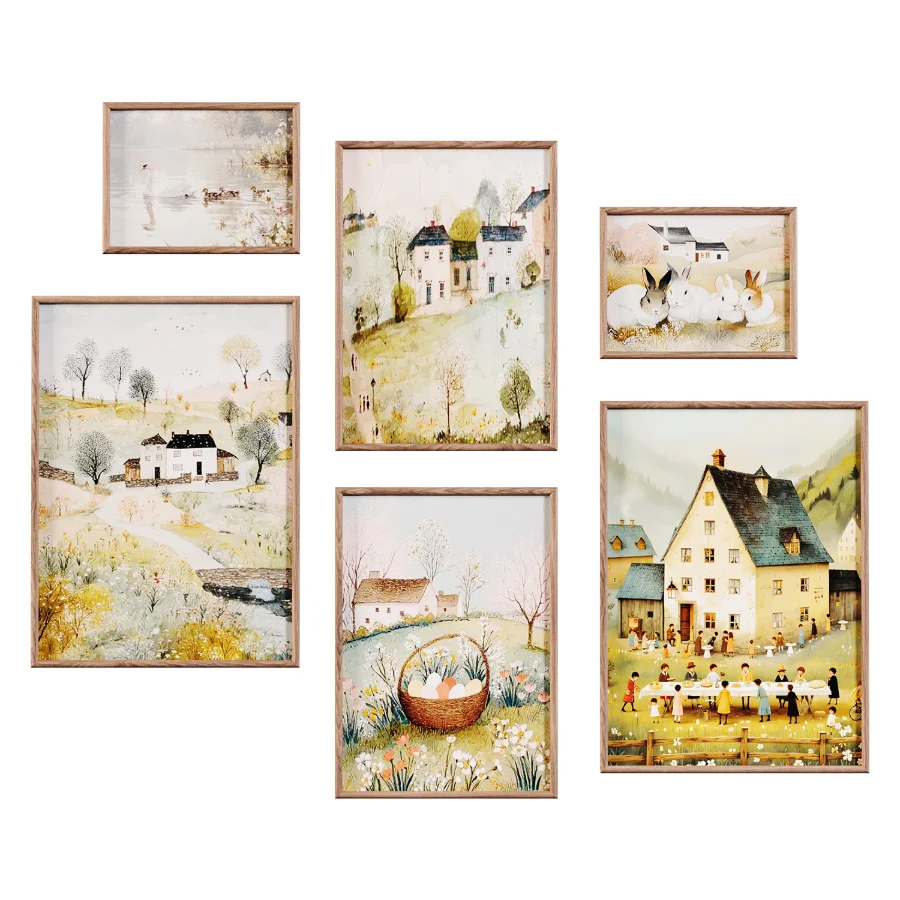 Wall Art Set of 6 - Image 4