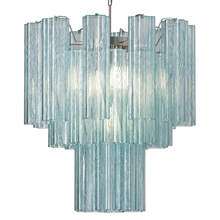 Azzura Glass Chandelier blue - Image 1