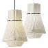 Lustria Suspension Fabric Pleated Cone Chandelier White A - Thumbnail 1