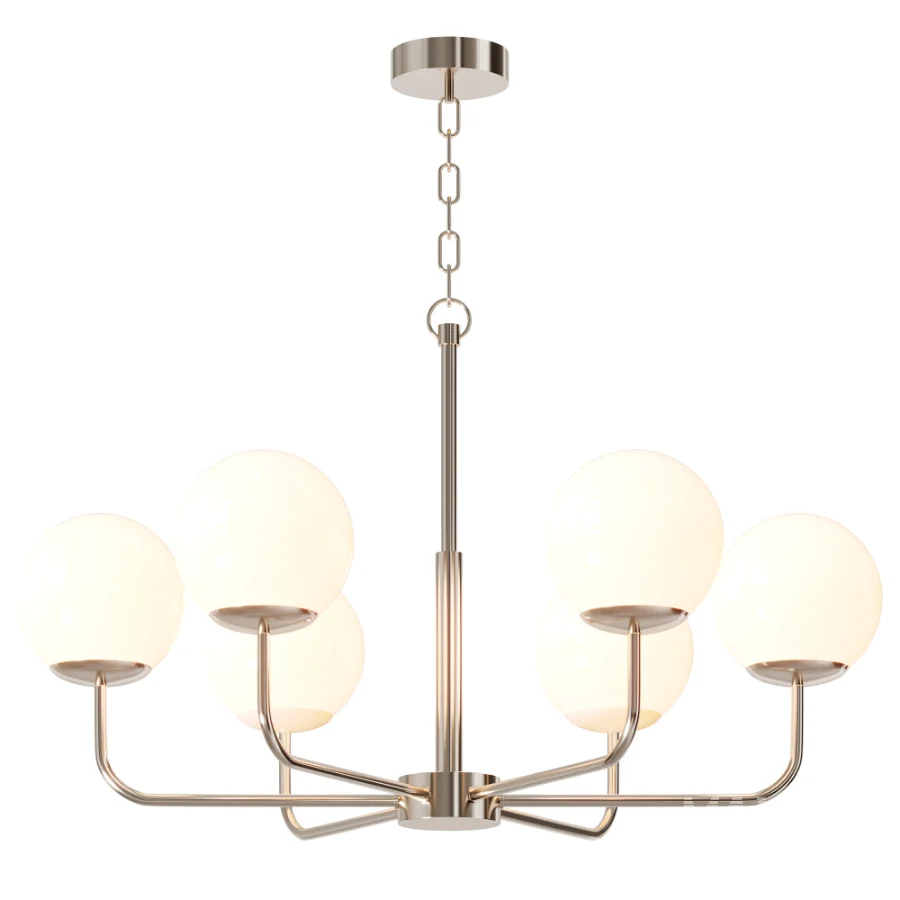 Alabaster Maytoni Erich Brass Chandelier - Image 1