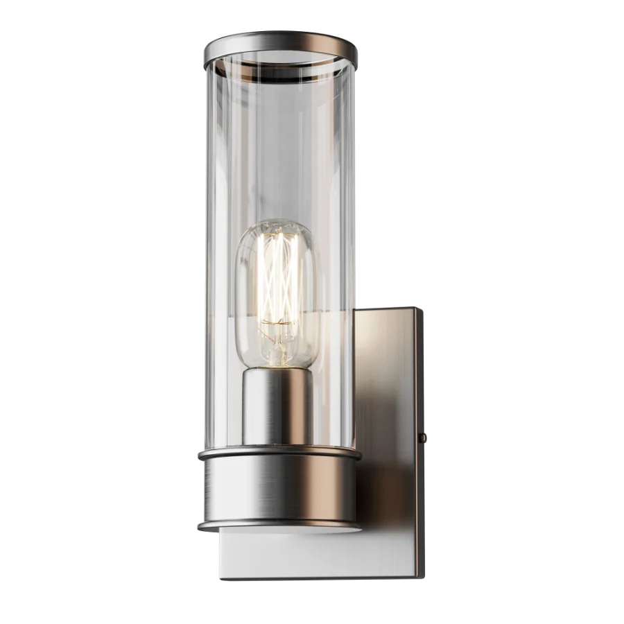 Simple Glass Cylinder Sconce 01 - Image 2