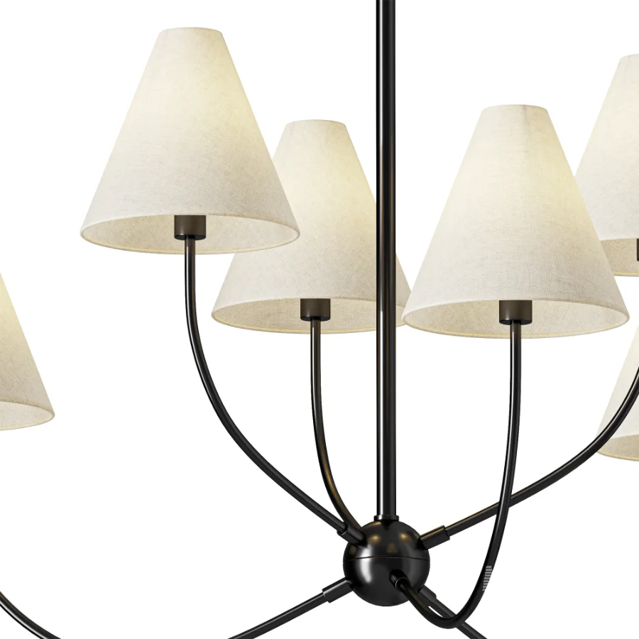 Yara 6 Light Chandelier - Image 3