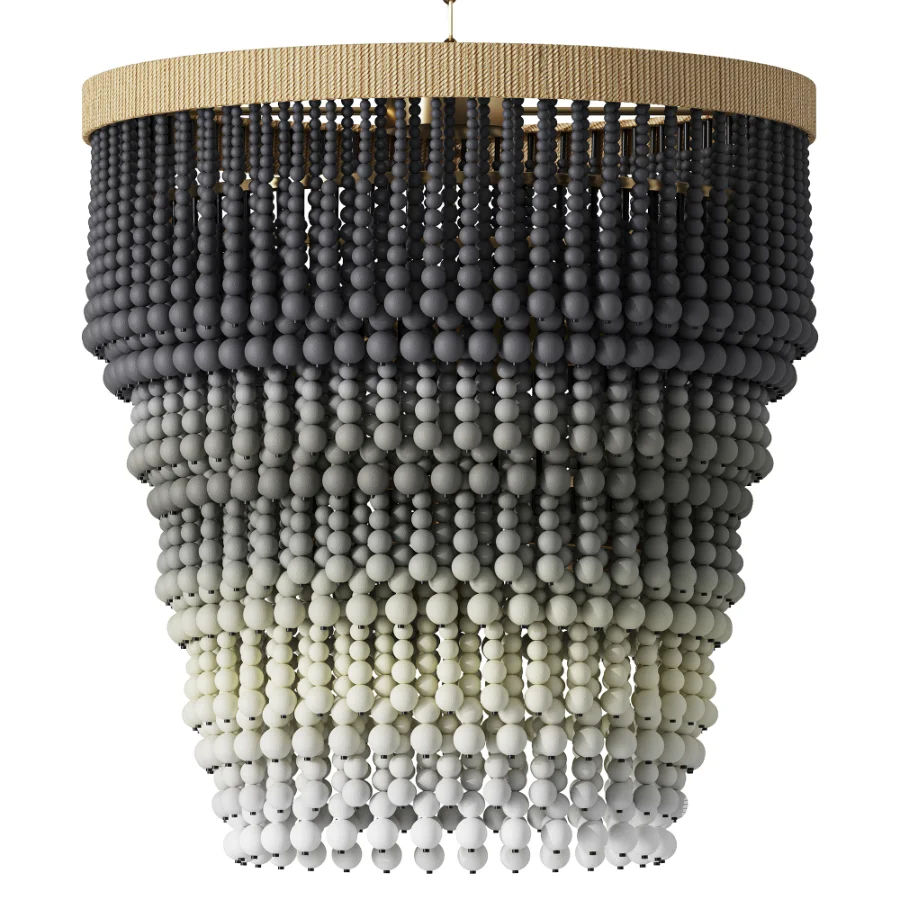 Palecek Solano Ombre Beaded Chandelier - Image 2