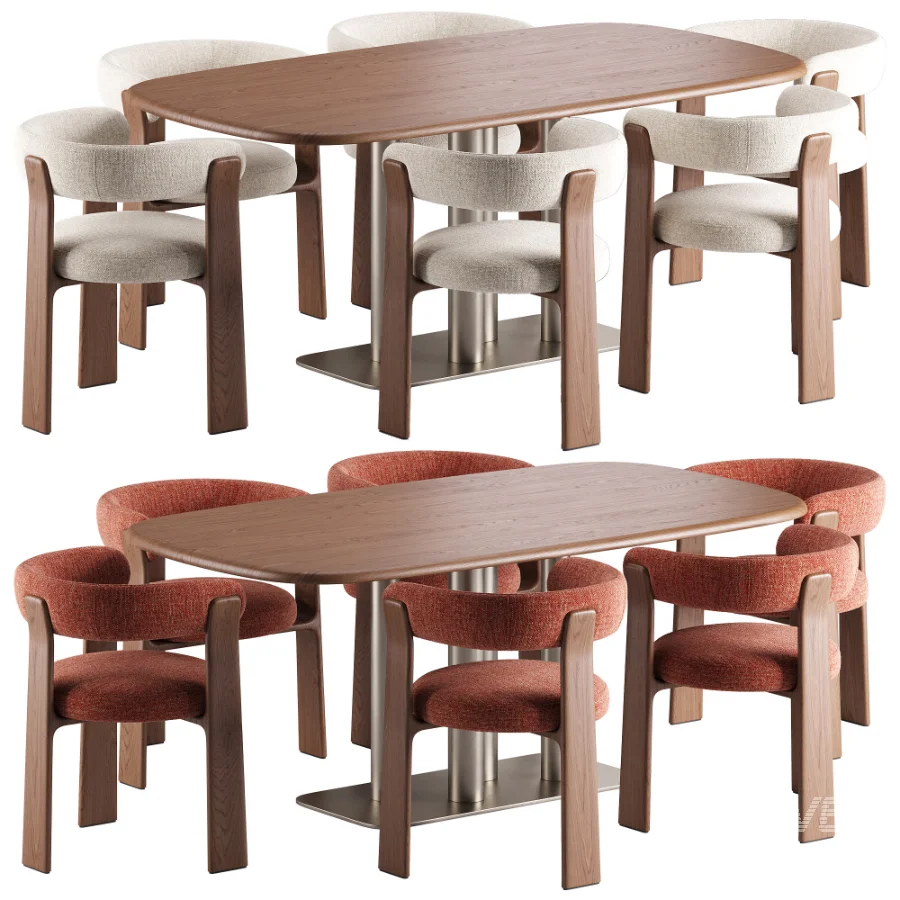 Granite 3 Legged Chair and Melvar Table - Image 1