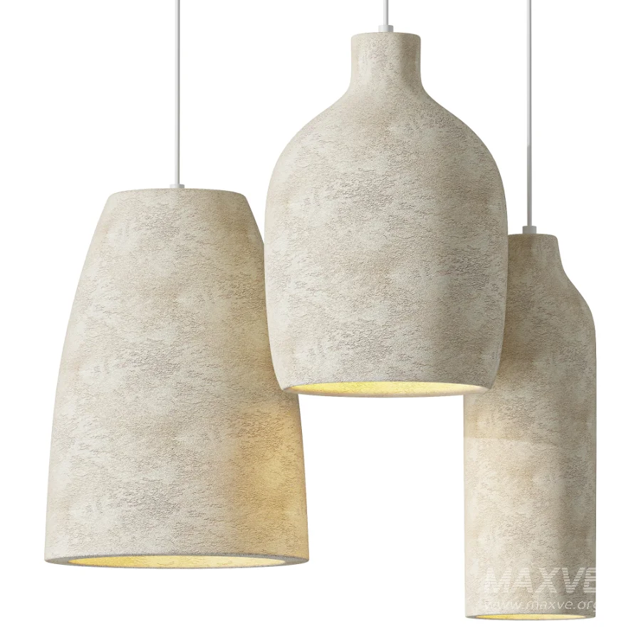 Bell Decors Wabi Sabi Cement Pendant Light - Image 1