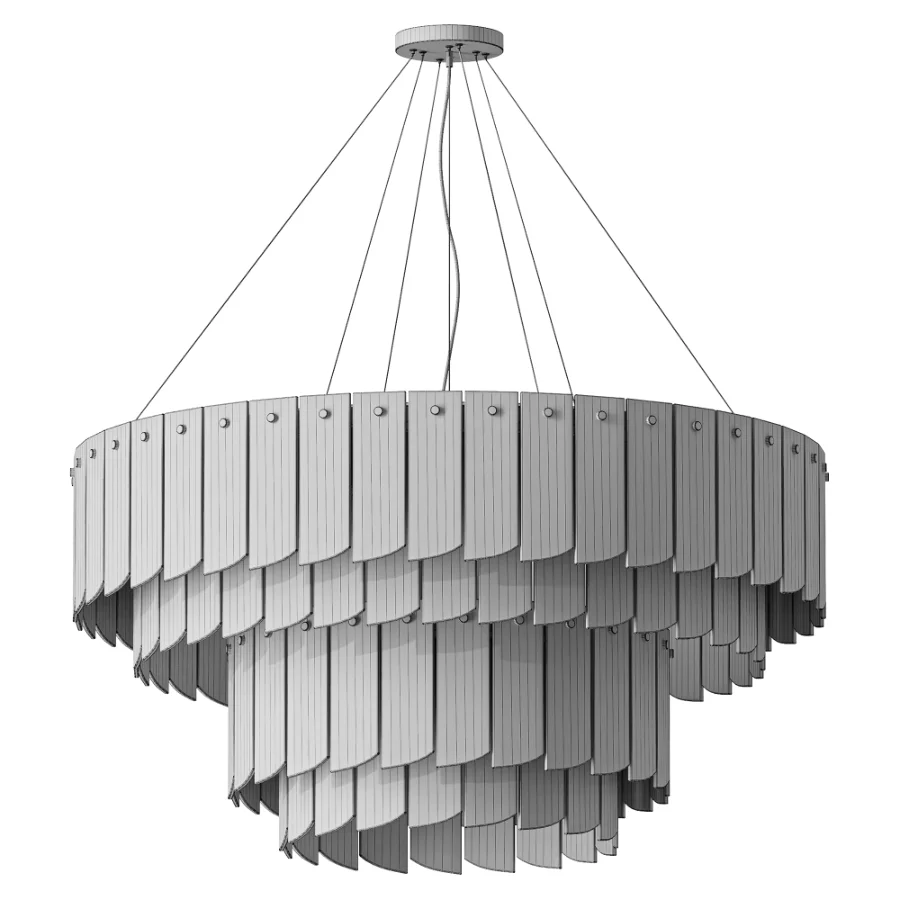 Alabaster Cascade Tiered Chandelier - Image 3