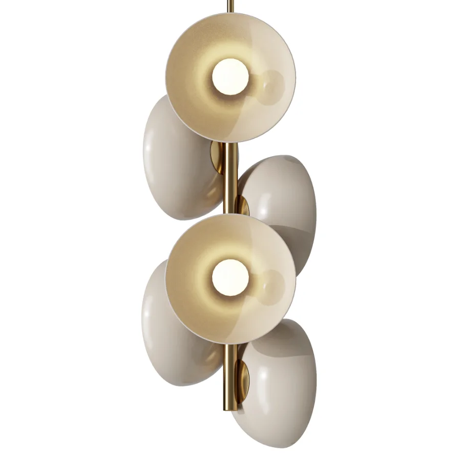 CKS Collective Creston Brass Terracotta Pendant - Image 2