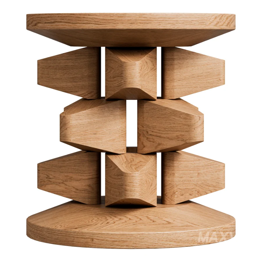 Kari Side Table Teak d40 - Image 2