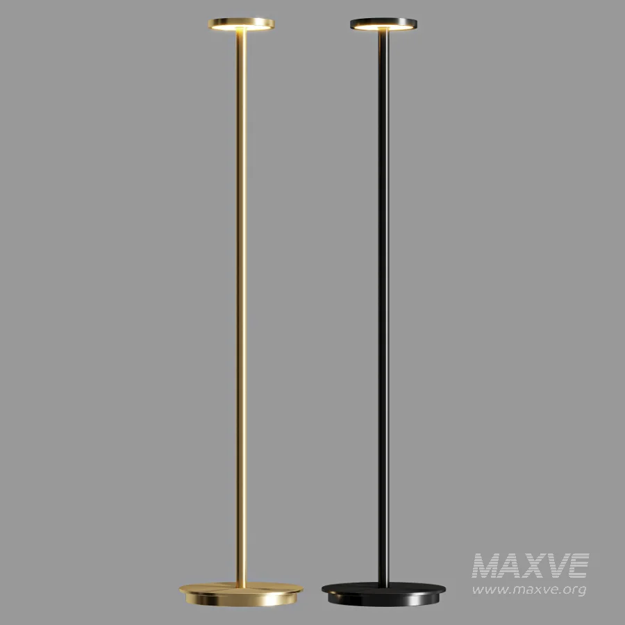 Pablo Luci Brass Portable Floor Lamp - Image 3