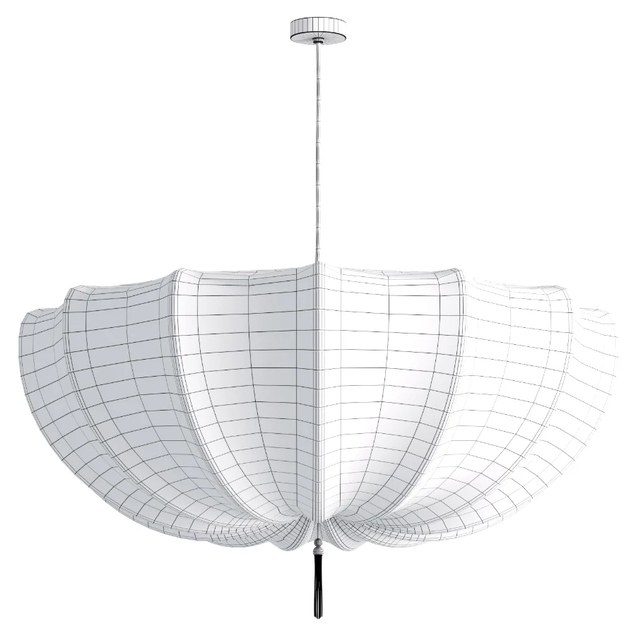 Nordic Cream Fabric Pendant Light - Image 1