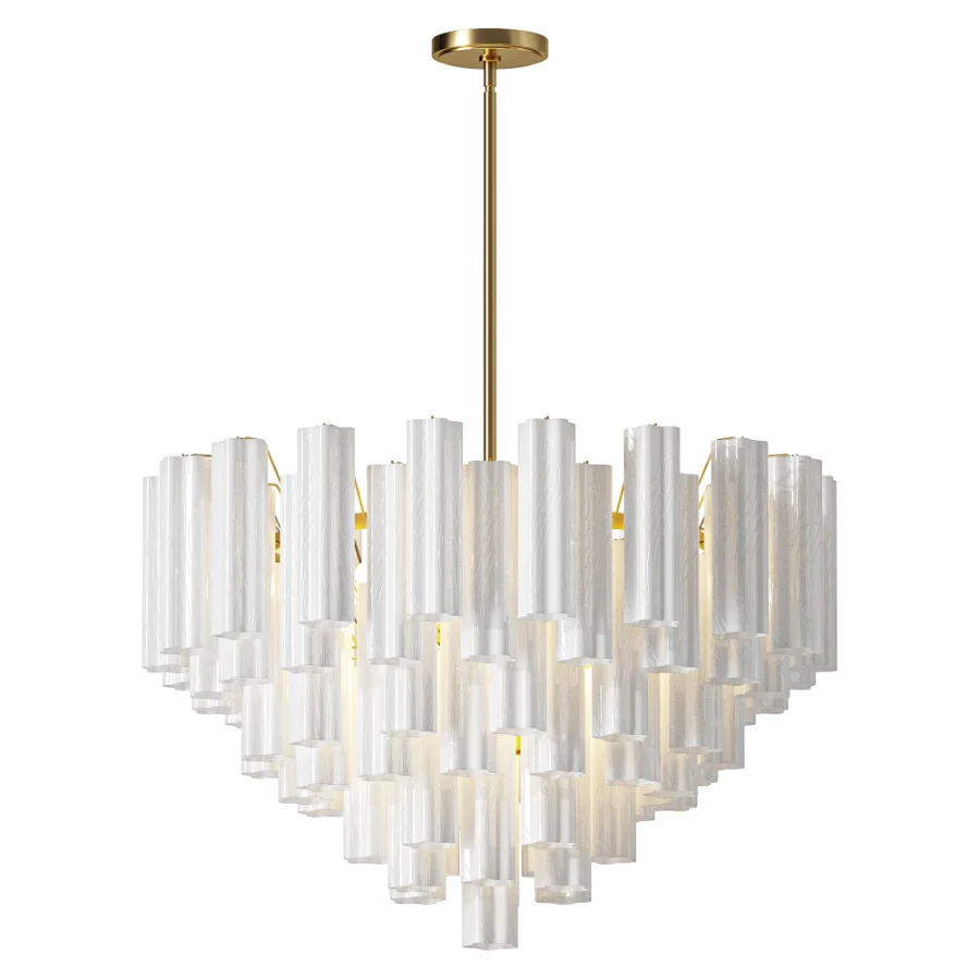 Addis Murano Chandelier white and black - Image 1