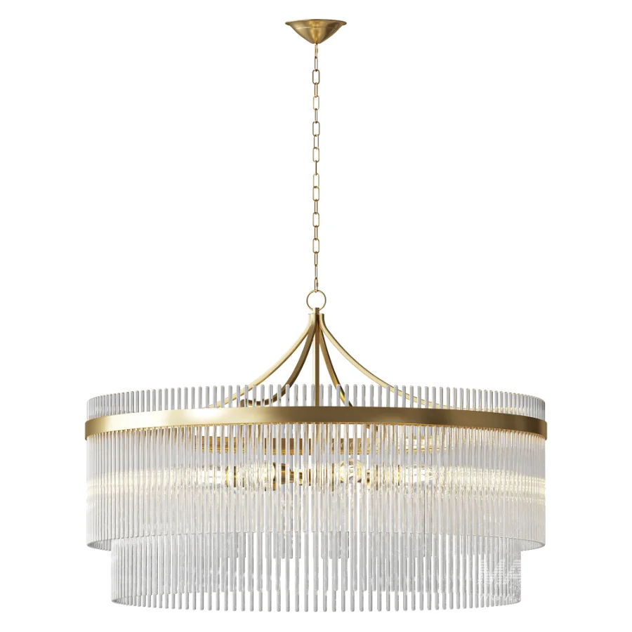 FareDecor Blaine 7 Light Glass Pendant Light - Image 2