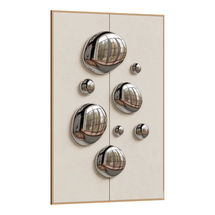 Chrome Bubble Wall Decor 20 - Image 2
