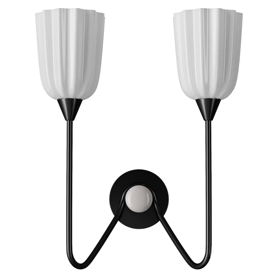 Soho Home Quaid Frosted Glass Wall Light - Image 3