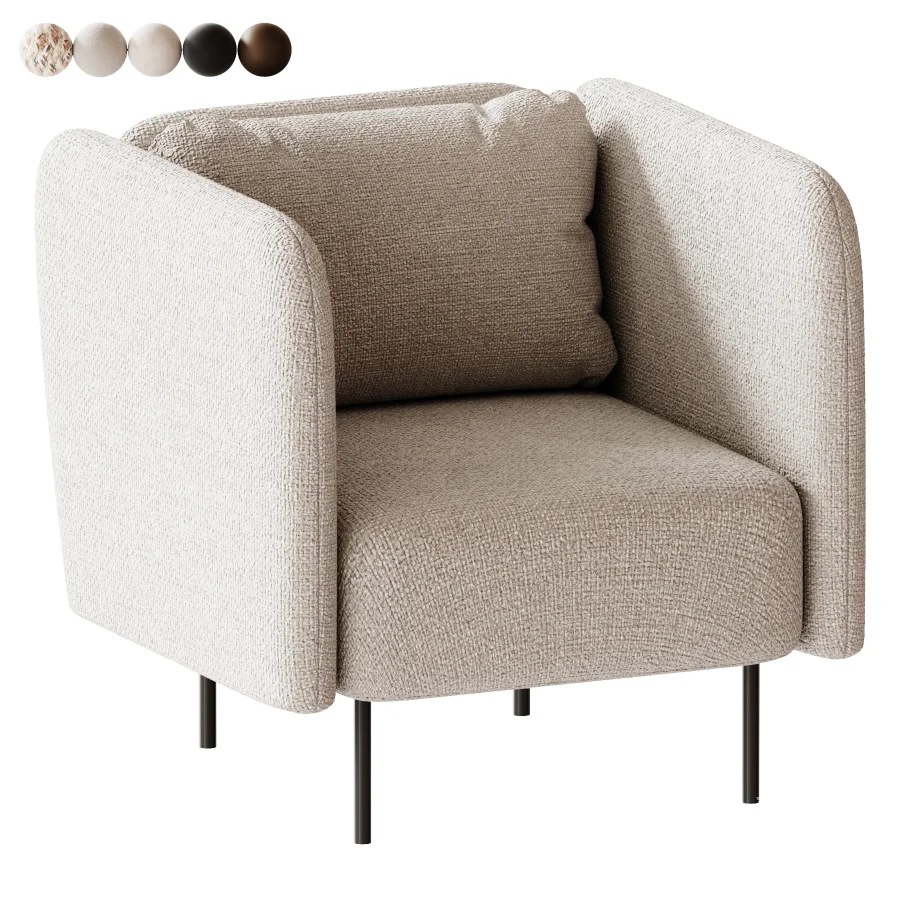 Orchet Velour Terracotta Armchair - Image 4