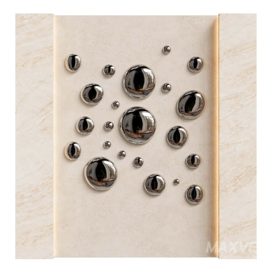 Chrome Bubble Wall Decor 14 - Image 1