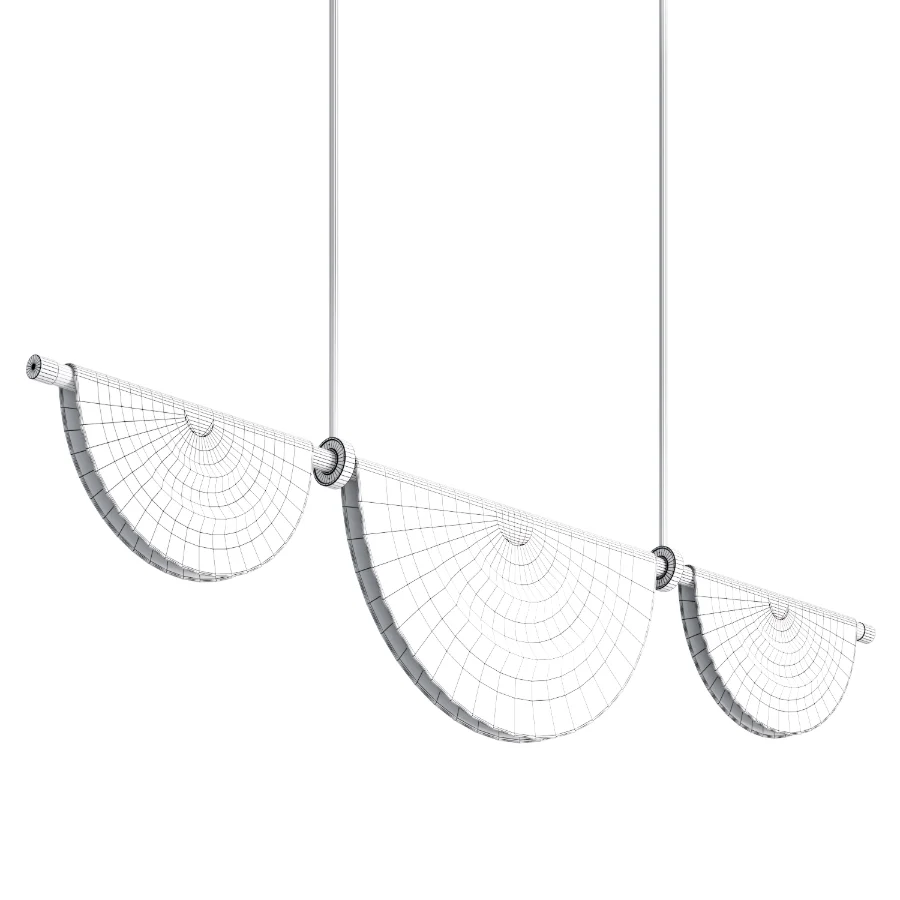 Folded Chive Candlestick Pendant Lamp - Image 2